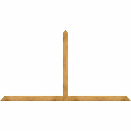Ekena Millwork Portland Rough Sawn Timber Gable Bracket, Western Red Cedar, 108"W x 58"H x 4"D x 4"F, 13/12 Pitch GBW108X58X0404POR00RWR